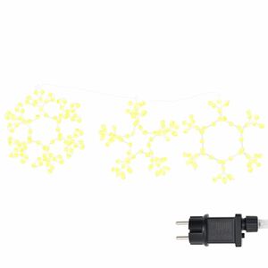 vidaXL Flocon de neige de No&euml;l 252 LED Blanc chaud 44,5 x 38 cm PVC