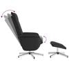 vidaXL Fauteuil inclinable de massage avec repose-pied noir similicuir