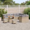 vidaXL Ensemble de canapé de jardin 12 pcs beige et gris clair