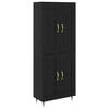 vidaXL Haut Armoire Ch&ecirc;ne noir 69,5 x 34 x 90 cm Bois d'ing&eacute;nierie