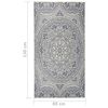 vidaXL Tapis à tissage plat d'extérieur 80x150 cm Motif bleu