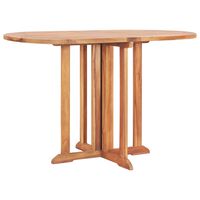 vidaXL Table pliable de jardin papillon 120x70x75 cm Bois teck solide