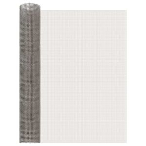 vidaXL &Eacute;cran en maille 80 x 500 cm 3 Mesh Acier Inoxydable 201 Argent&eacute;