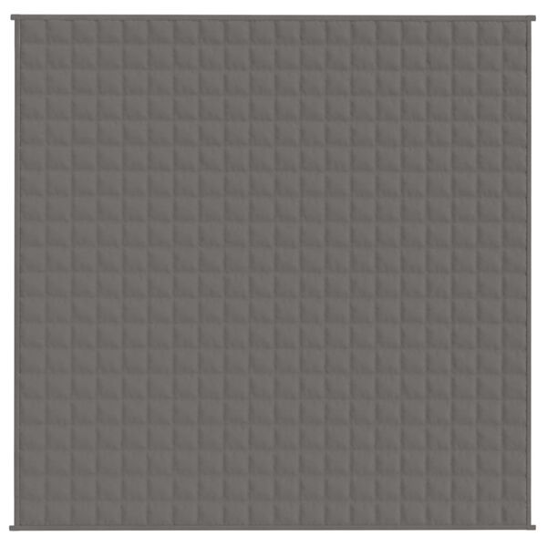 vidaXL Couverture lest&eacute;e Gris 200x200 cm 13 kg Tissu