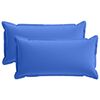 vidaXL Housse de coussin 2 pc HOUTEN Bleu royal 40 x 80 cm Polyester