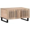 vidaXL Table basse blanc 80x51x40 cm bois de manguier massif