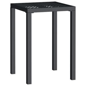 vidaXL Table de jardin anthracite 50x50x72 cm acier