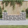vidaXL Banc de jardin design gabion 183x41x60,5 cm bois massif douglas