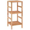 vidaXL &Eacute;tag&egrave;re de salle de bain 35,5x35,5x79 cm Bois massif de noyer