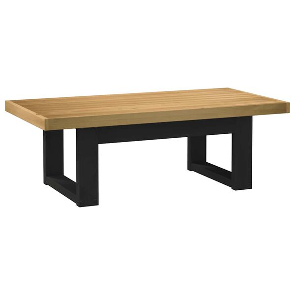 vidaXL Table basse NOAIN pieds en forme de U 120x60x40 cm massif pin