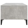 vidaXL Table basse Gris béton 90x50x36,5 cm Bois d'ingénierie