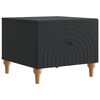 vidaXL Table basse avec tiroir Noir 49 x 50 x 40 cm Bois d'ing&eacute;nierie
