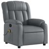 vidaXL Fauteuil de massage inclinable gris similicuir