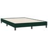 vidaXL Sommier &agrave; lattes de lit et matelas vert fonc&eacute; 160x220cm velours
