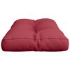 vidaXL Coussin de palette rouge bordeaux 70x40x12 cm tissu
