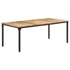 vidaXL Table de salle &agrave; manger 200x100x76 cm Bois de manguier solide