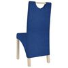 vidaXL Chaises à manger lot de 6 bleu tissu