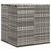 vidaXL Bo&icirc;te &agrave; coussins de jardin R&eacute;sine tress&eacute;e 100x97,5x104 cm Gris