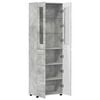 vidaXL Haut Armoire avec &eacute;tag&egrave;re FLORIN Gris b&eacute;ton 60 x 35 x 182 cm