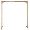 vidaXL Arche de mariage Marron Clair 225 x 95 x 226 cm