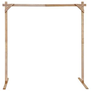 vidaXL Arche de mariage Marron Clair 225 x 95 x 226 cm