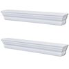 vidaXL &Eacute;tag&egrave;res murales Aaliyah 2 pcs Blanc