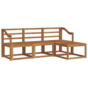 vidaXL Ensemble de canap&eacute;s d'ext&eacute;rieur 4 pcs Naturel