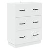 vidaXL Armoire &agrave; tiroirs Blanc 66 x 34,5 x 87 cm Bois d'ing&eacute;nierie