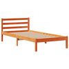 vidaXL Lit bibliothèque sans matelas cire marron 75x190 cm pin massif