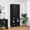 vidaXL Haut Armoire 2 pcs Ch&ecirc;ne noir 69,5 x 34 x 180 cm