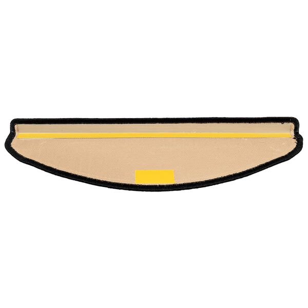 vidaXL Tapis d'escalier autocollants 15 pcs Noir et gris 65x21x4 cm