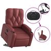 vidaXL Fauteuil inclinable Rouge bordeaux Similicuir