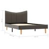 vidaXL Cadre de lit Anthracite Similicuir 100 x 200 cm