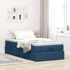 VidaXL Cadre de lit ottoman avec matelas bleu 80x200 cm tissu