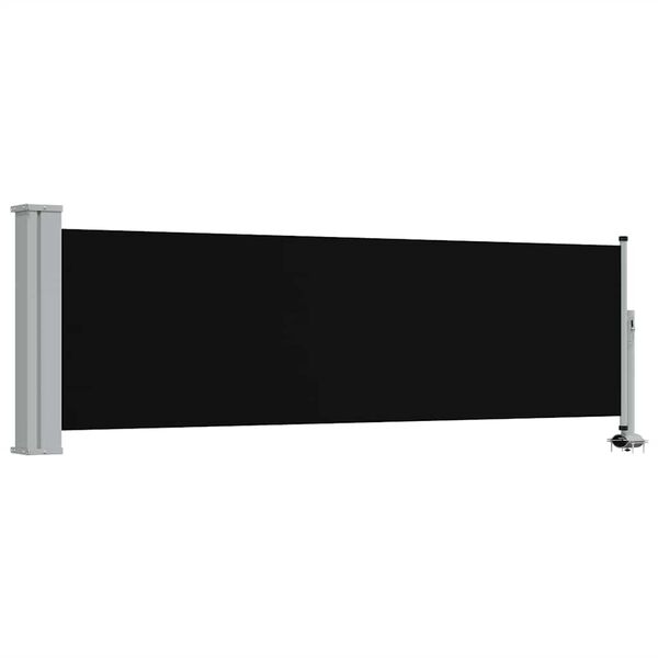 vidaXL Auvent lat&eacute;ral r&eacute;tractable de patio 80x300 cm Noir