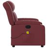 vidaXL Fauteuil de massage inclinable Rouge bordeaux Similicuir