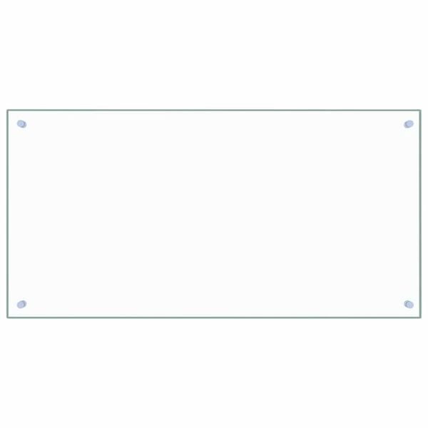vidaXL Dosseret de cuisine Transparent 100x50 cm Verre tremp&eacute;