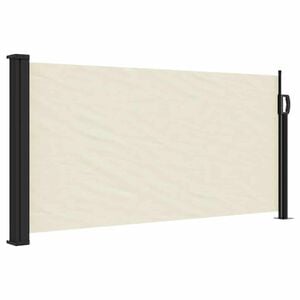 vidaXL Auvent lat&eacute;ral r&eacute;tractable cr&egrave;me 100x500 cm