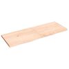 vidaXL Dessus de table 140x50x(2-4) cm bois de ch&ecirc;ne massif non trait&eacute;