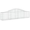 vidaXL Paniers à gabions arqués 12 pcs 200x30x40/60 cm Fer galvanisé