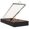 vidaXL Lit ottoman avec matelas noir 80x200 cm similicuir