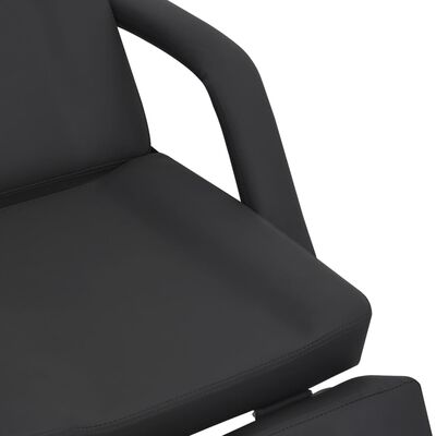 vidaXL Chaise de traitement de beauté Similicuir Noir 180x62x78 cm