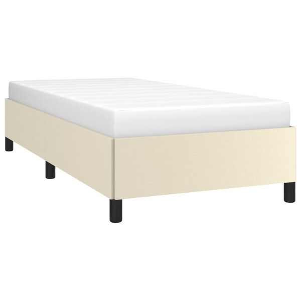 vidaXL Cadre de lit sans matelas cr&egrave;me 100x200 cm similicuir