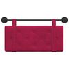 vidaXL T&ecirc;te de lit suspendue Bordeaux 90 x 55 x 5 cm Velours