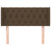 vidaXL T&ecirc;te de lit avec oreilles Marron Fonc&eacute; 93x16x78/88 cm Tissu