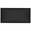 vidaXL T&ecirc;te de lit murale 12 pcs Noir 30 x 15 cm tissu