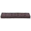 vidaXL Coussin de plancher de palette Coton 120x40x7 cm Anthracite