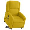 vidaXL Fauteuil inclinable de massage &eacute;lectrique jaune velours
