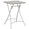 vidaXL Table bistrot Beige 55 x 55 x 72,5 cm Acier rev&ecirc;tu de poudre