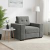 vidaXL Fauteuil gris fonc&eacute; 100x78x80 cm velours